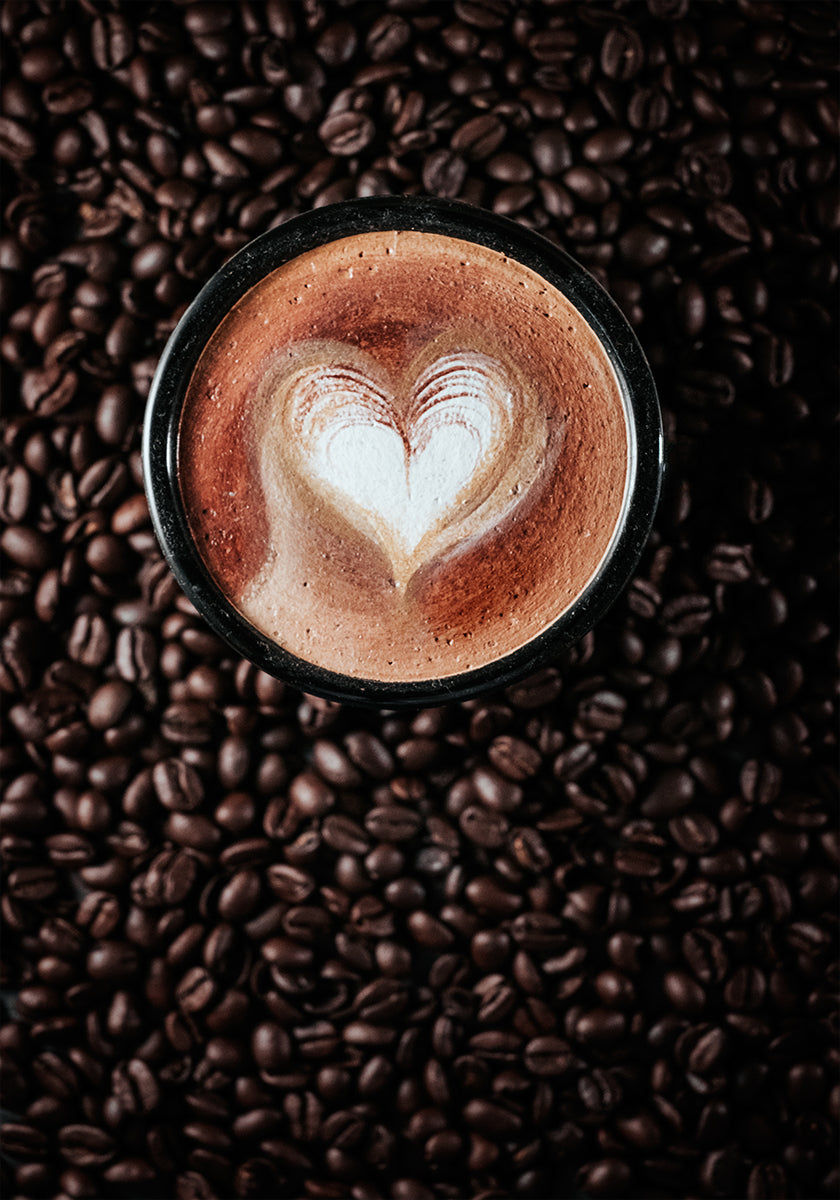 amor café con leche Póster