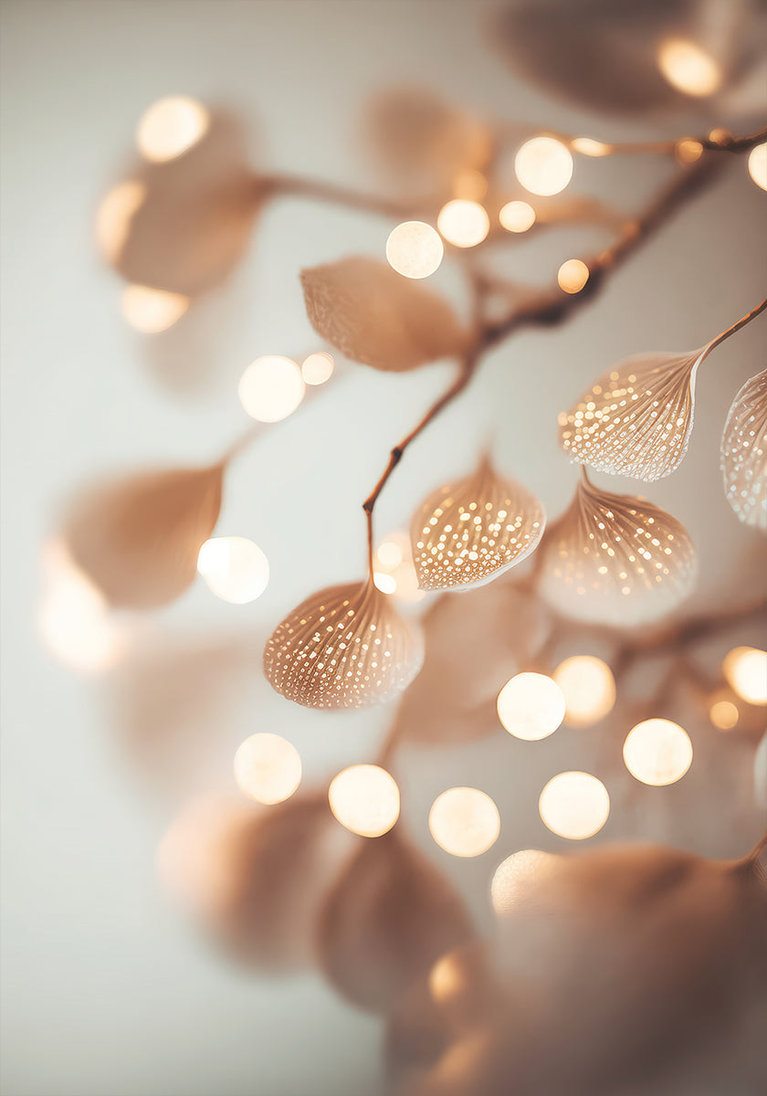 Pétalos brillantes Póster