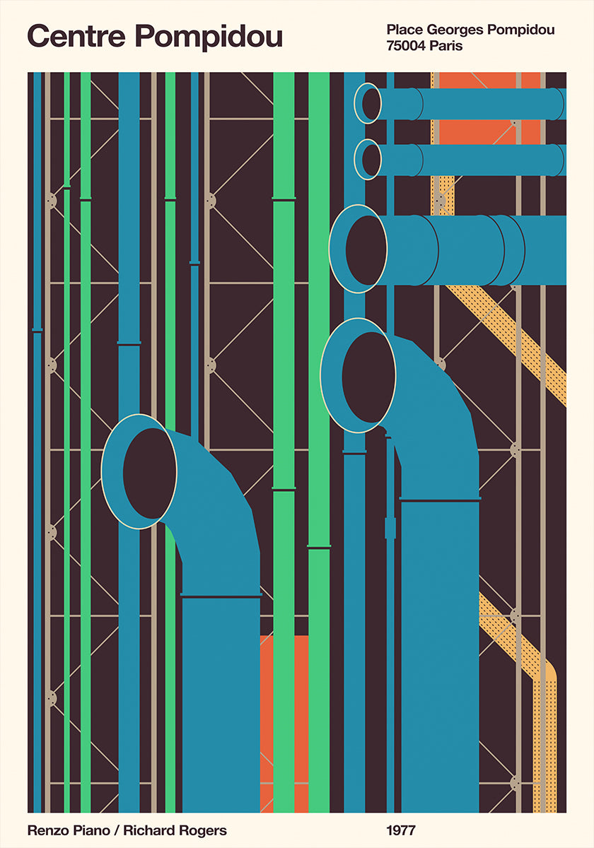 Pompidou Póster