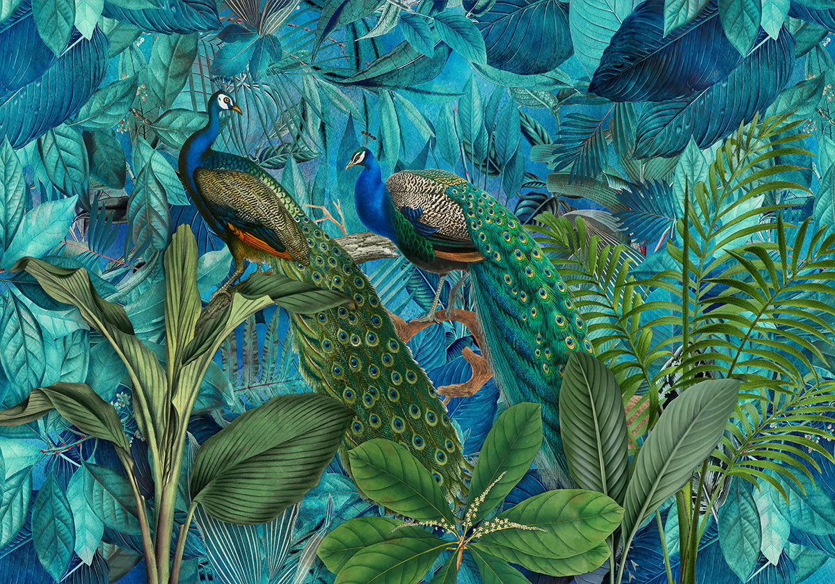 Póster Jardín de pájaros de la selva No1