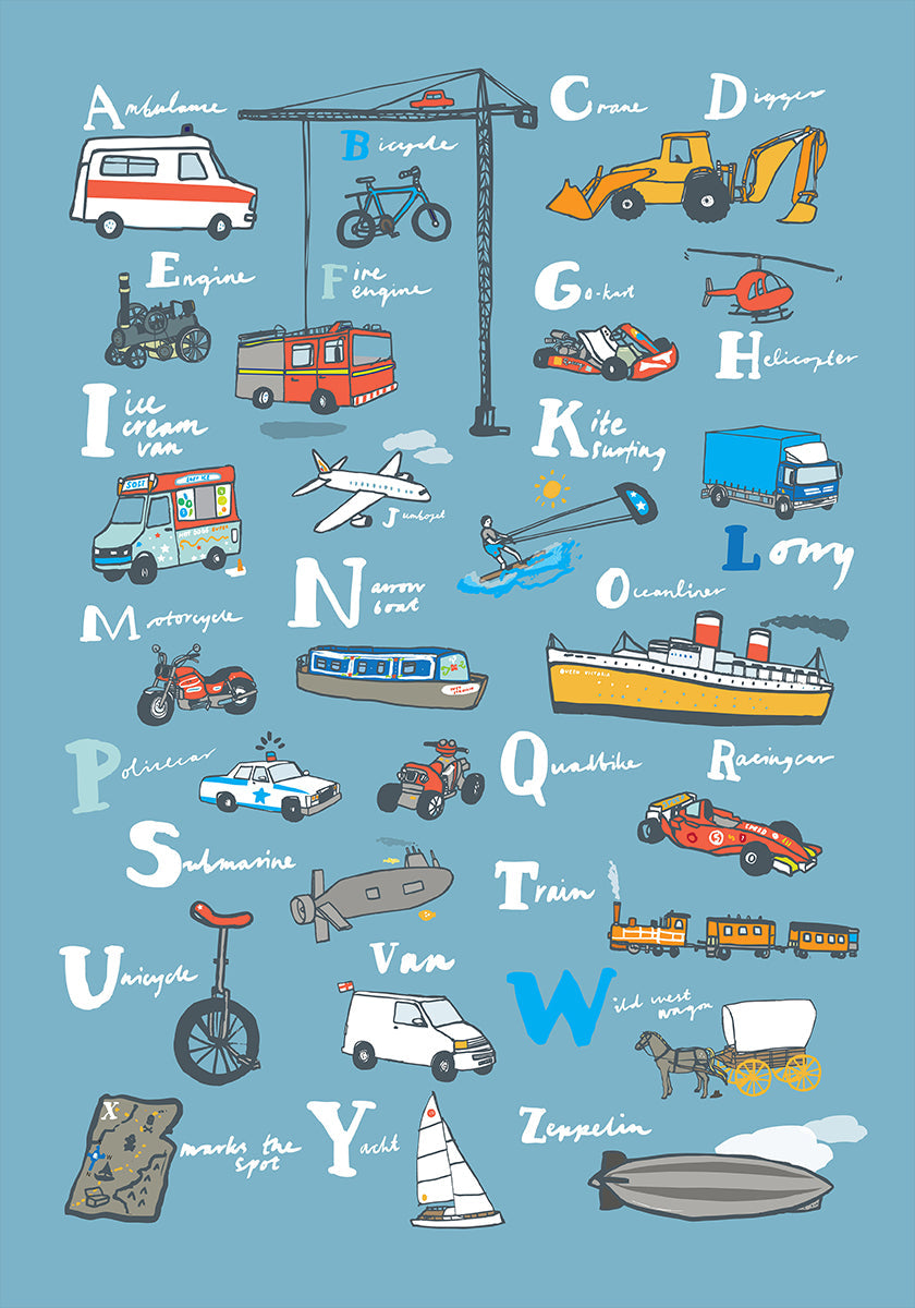 Transporte Abc Póster