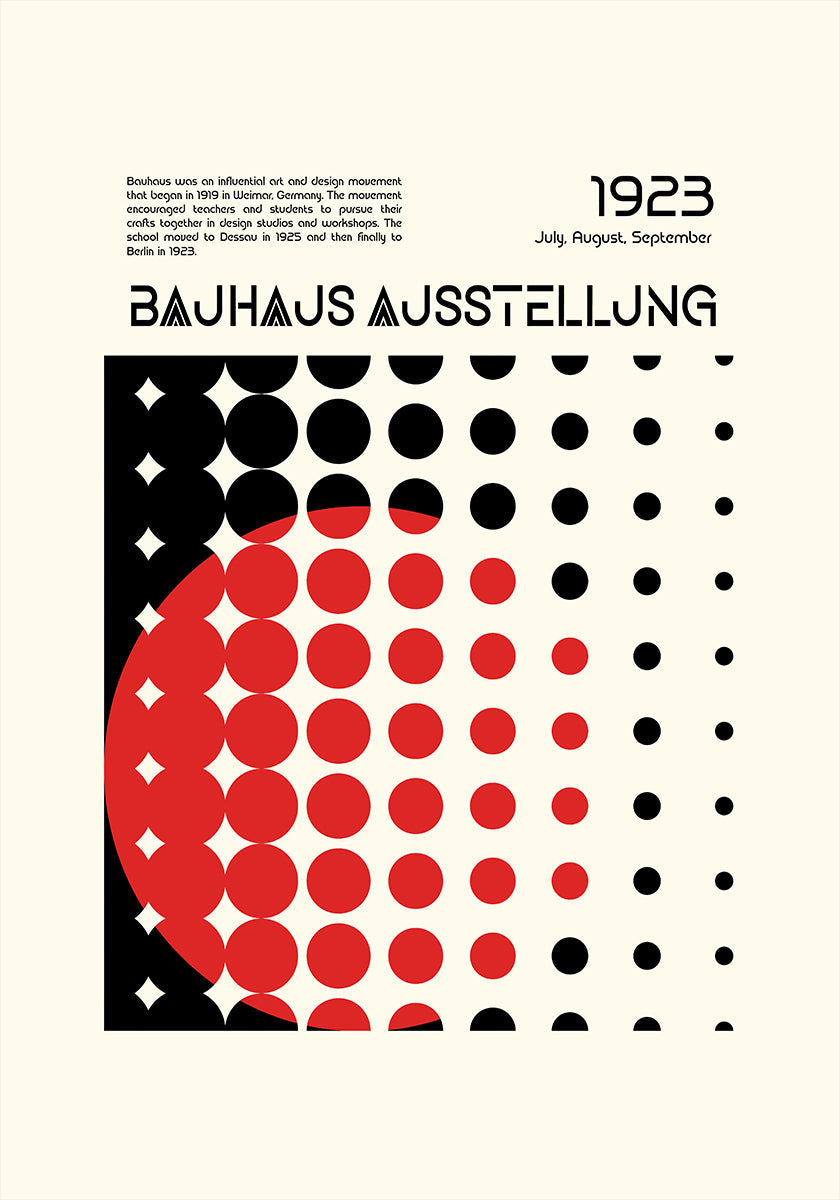 Ausstellung de la Bauhaus Póster