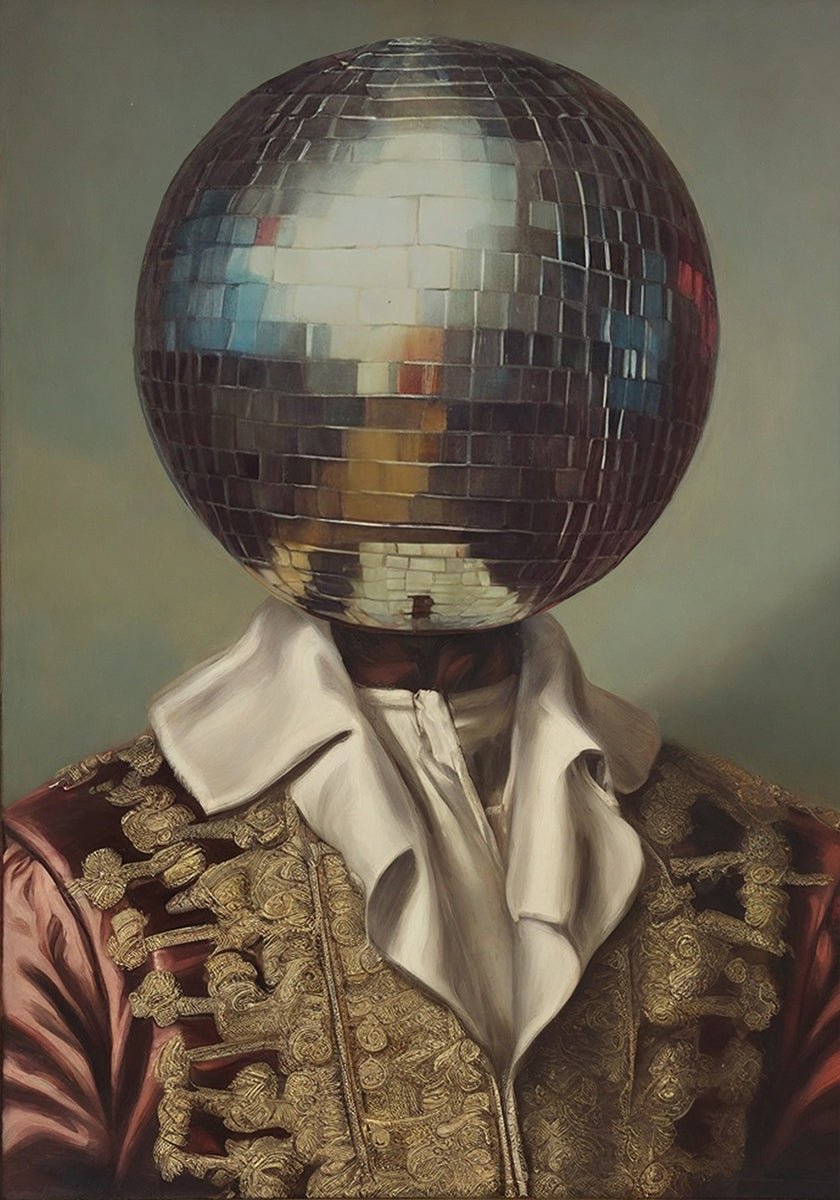 DiscoHead King / Arte de collage alterado (NUEVO)