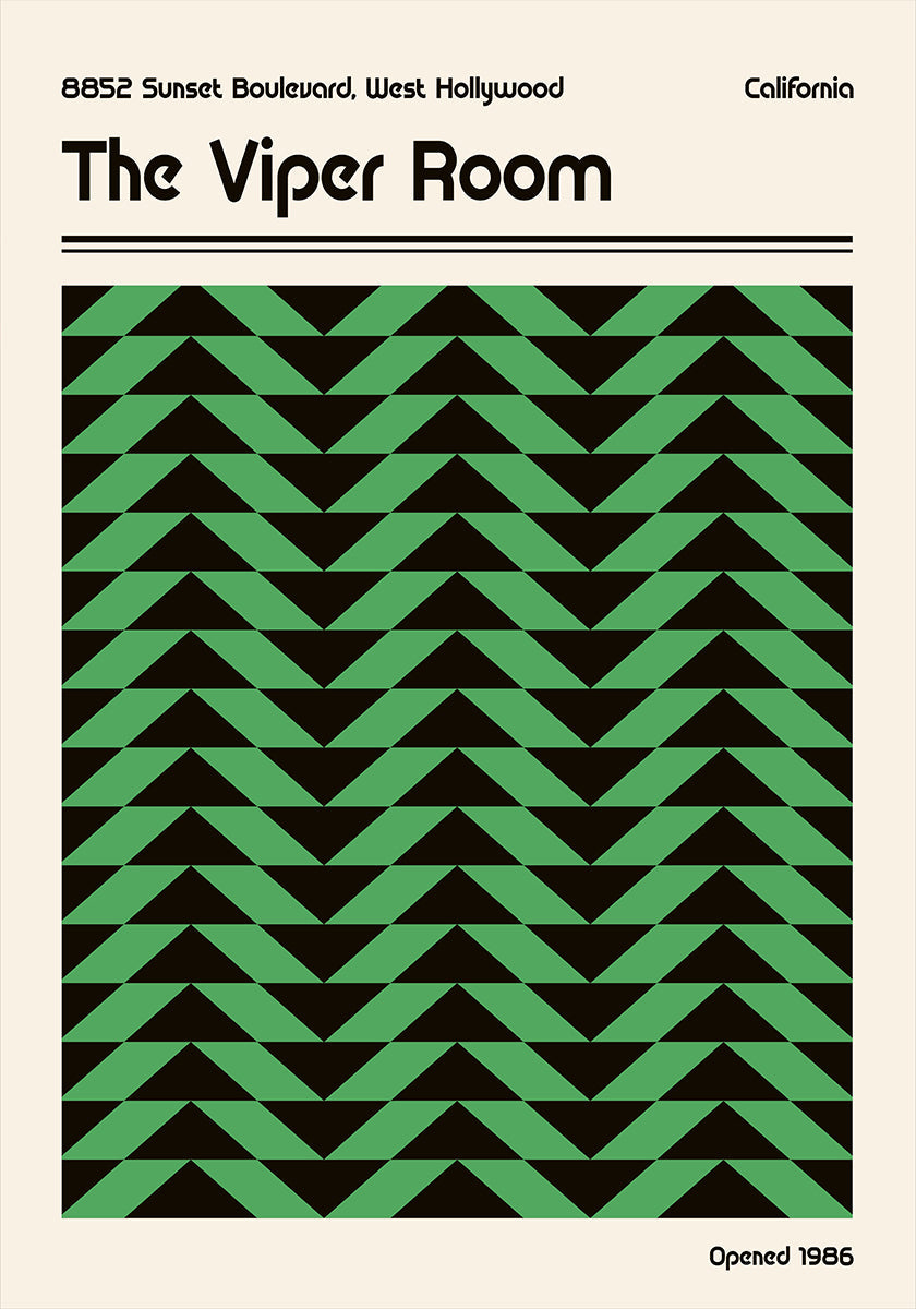 Habitación Viper Retro Póster