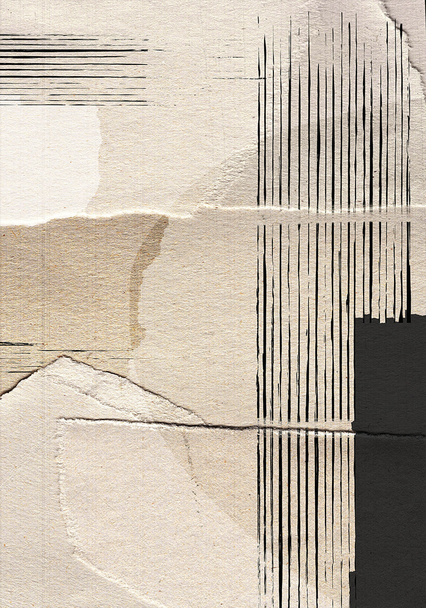 Póster abstracto de papel