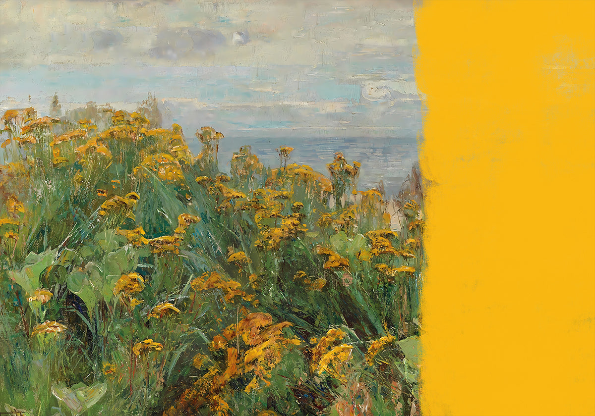 collage de paisaje moderno amarillo