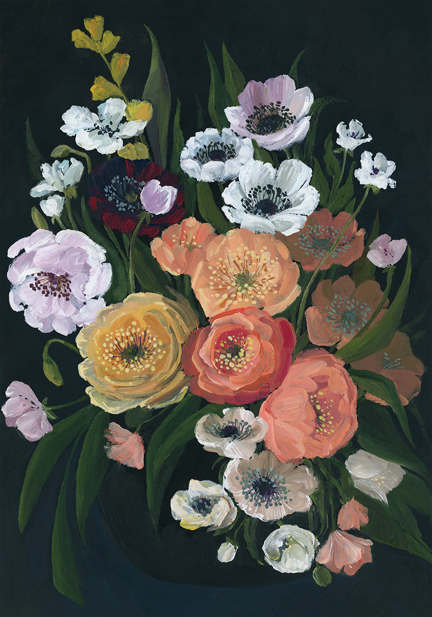 Ramo malhumorado Leocadia Póster