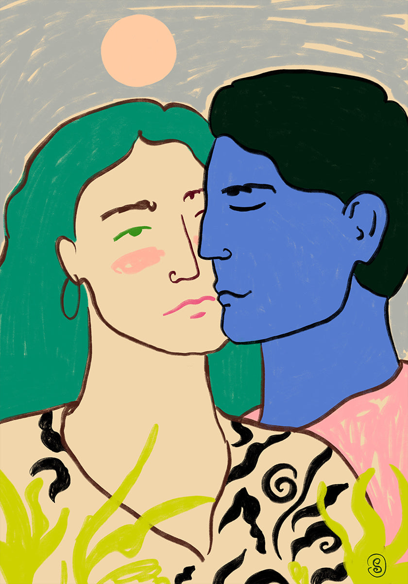 Amantes bajo la luna