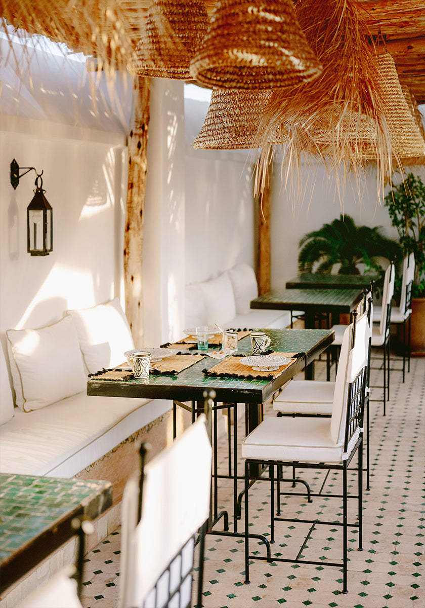 Listo para el desayuno | Fotografía de viajes de Marrakech Póster