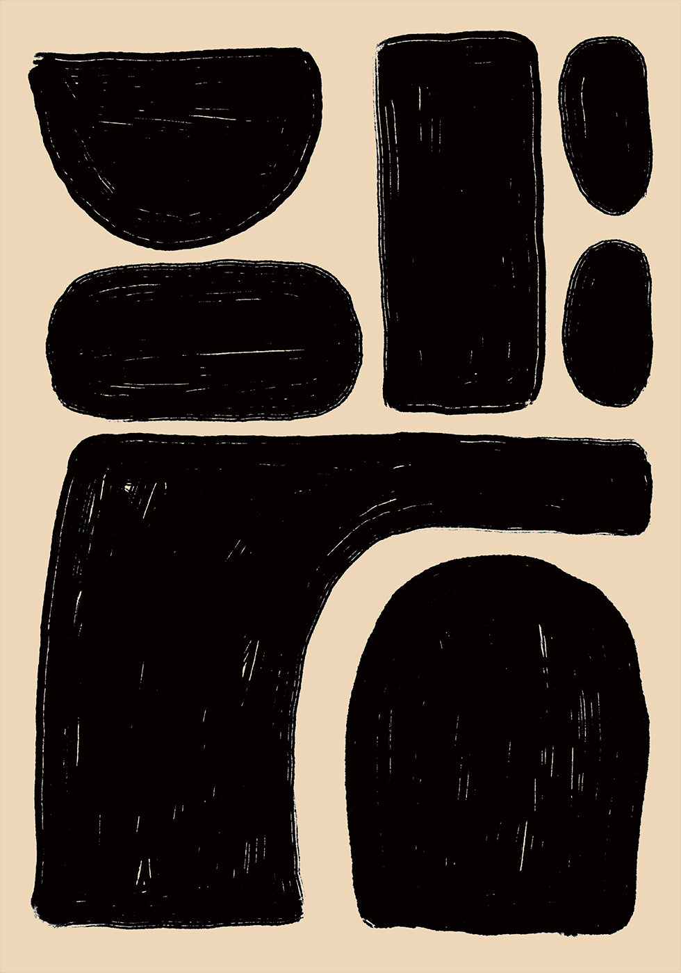 Formas abstractas audaces Póster