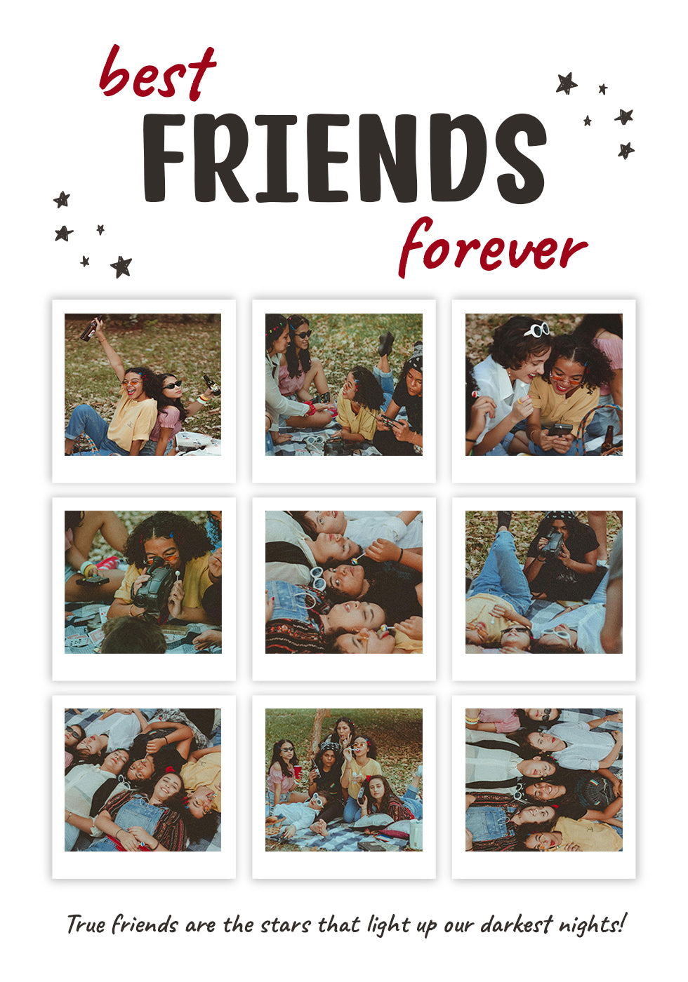 Collage de fotos de mi primer año Póster