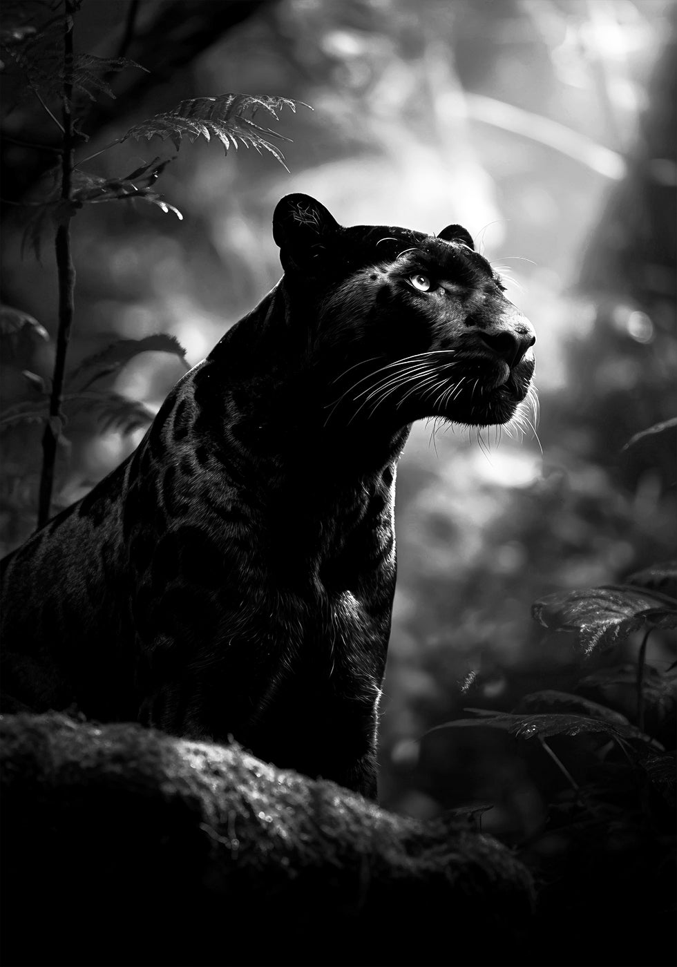 Majestuosa pantera negra Póster