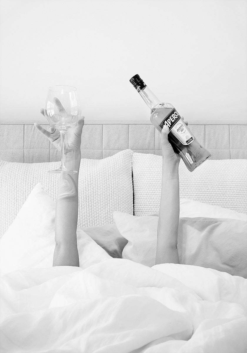 Aperol en la cama discreto Póster