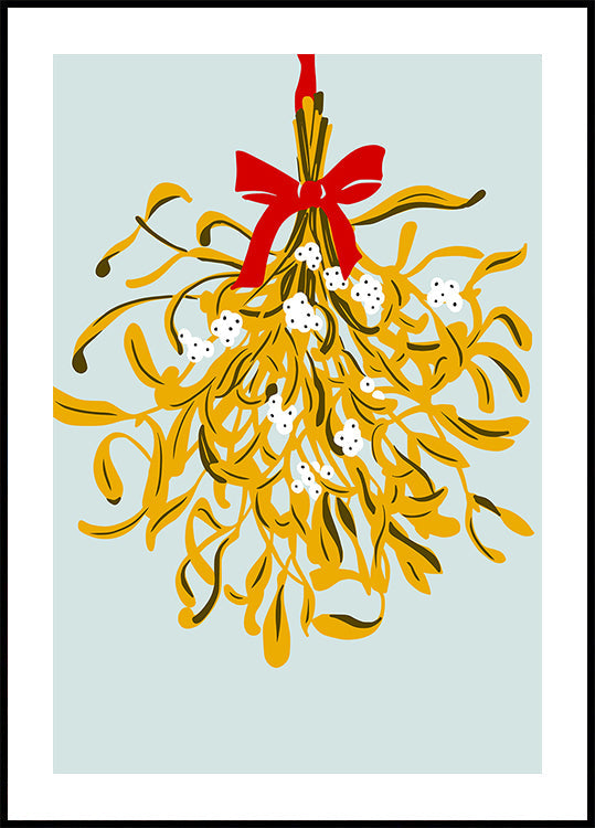 Muérdago para Navidad Póster