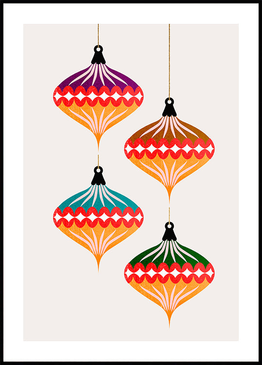 Bolas de Navidad (vers.3) Póster