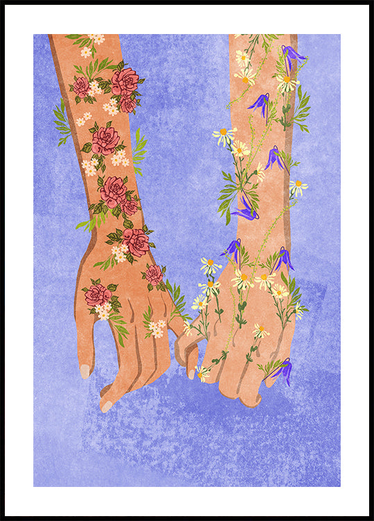 Póster Tomados de la mano