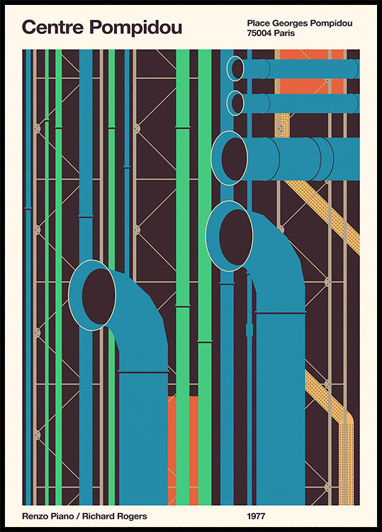 Pompidou Póster