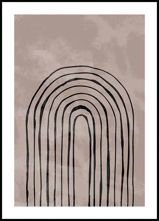 Arco unidireccional negro No.4 Póster