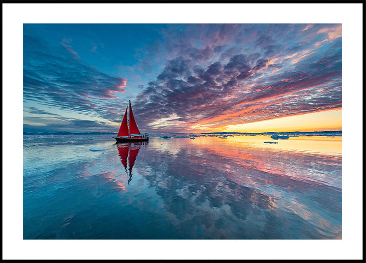 Póster Nube de fuego de Groenlandia