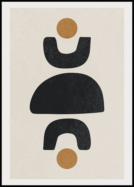 Equilibrio de formas abstractas, geométrico Póster