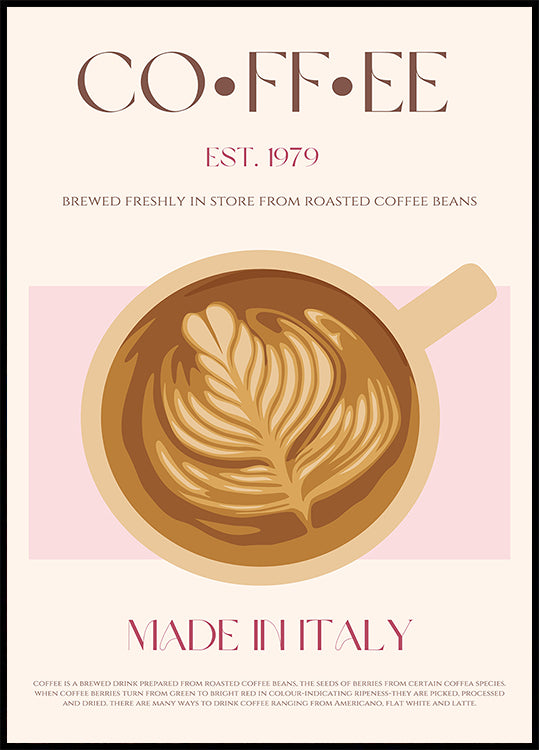 Café italiano Póster