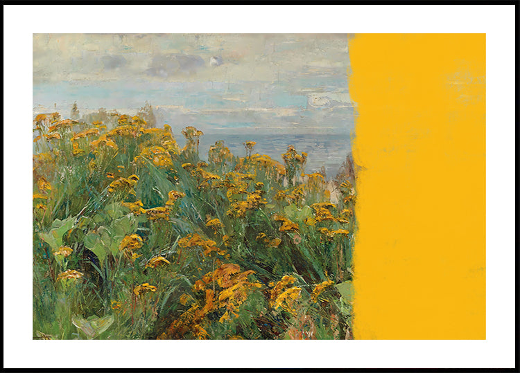 collage de paisaje moderno amarillo