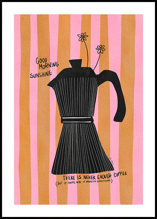Café Mocca Sol Póster