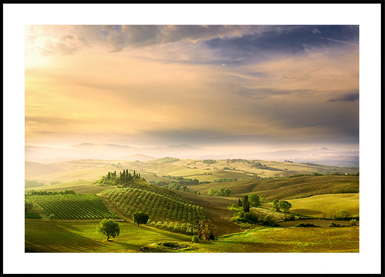 El amanecer del Podere Belvedere