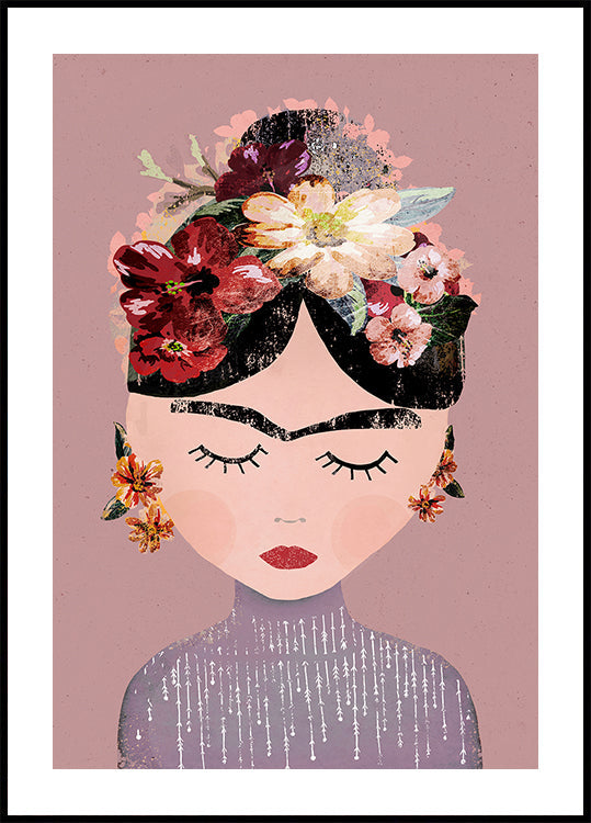 Serenidad floral Póster