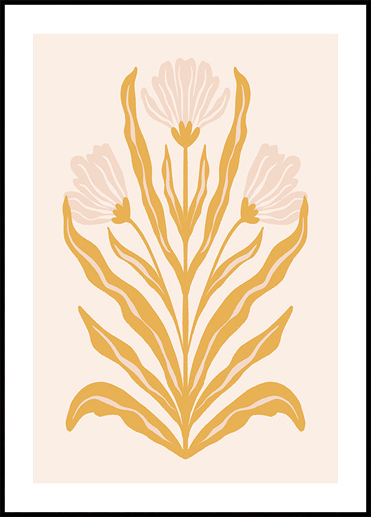 Flores Pastel Simétricas