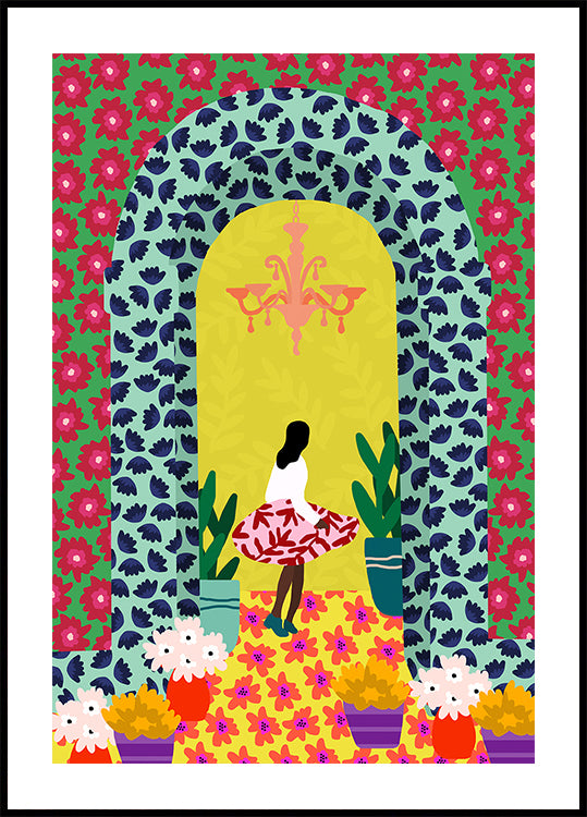 Chica portal floral