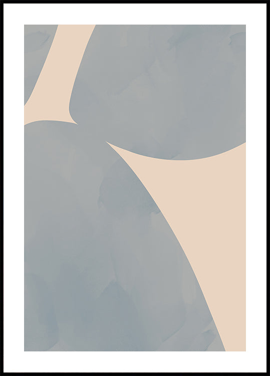 Equilibrio curvo, formas abstractas Póster