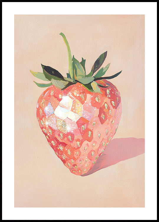 Glistening Strawberry Plakat