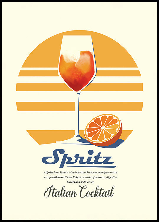 Estampado de verano Spritz Póster