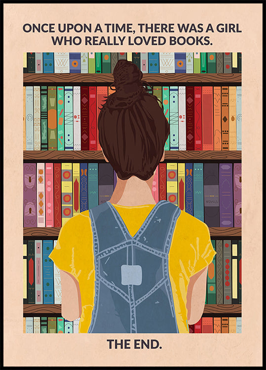 Chica del libro (morena) Póster