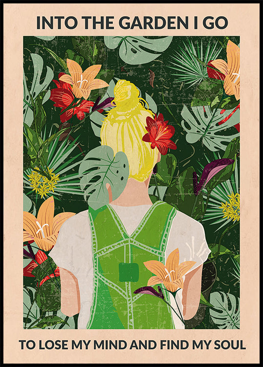 En el jardín (rubia)