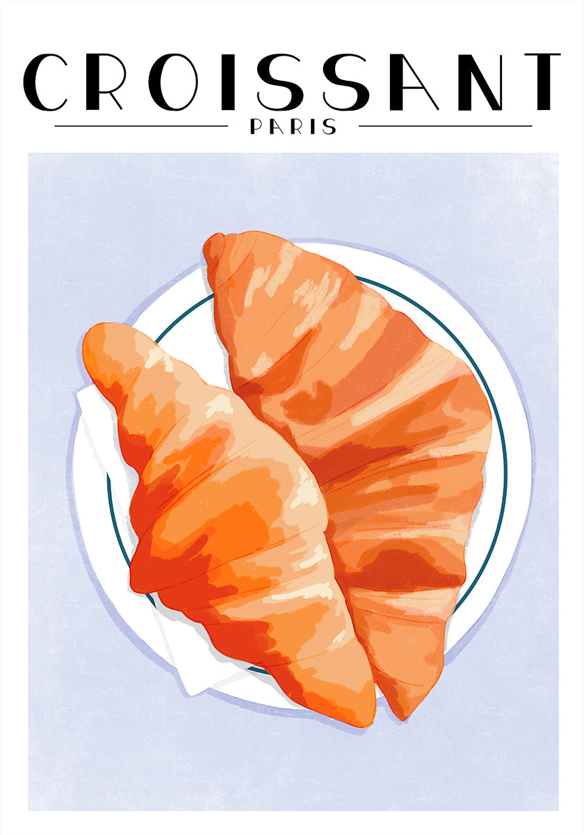 Croissant - París Póster