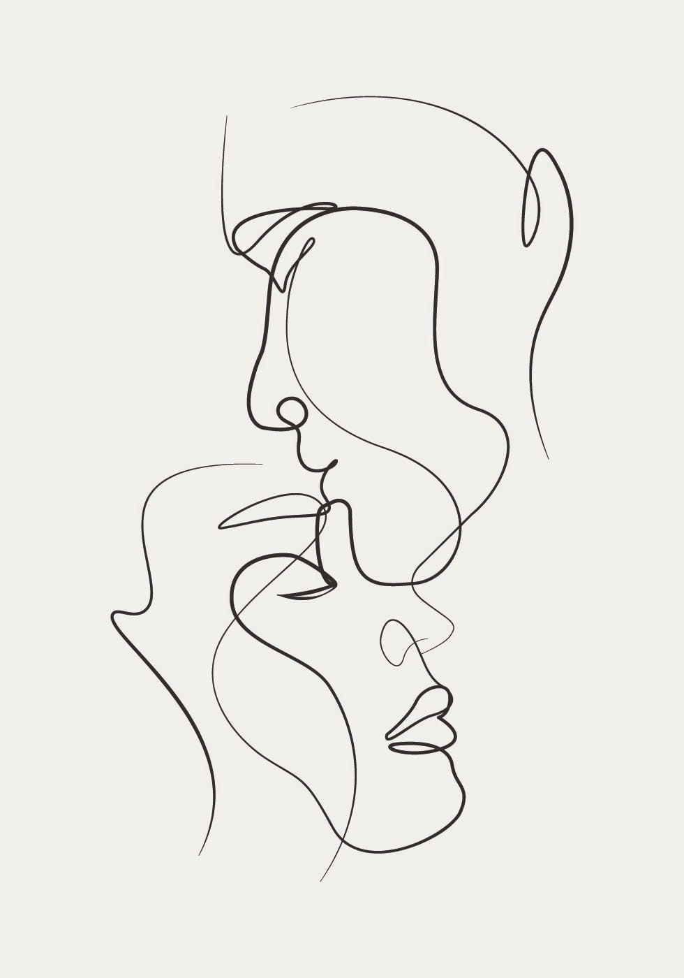 Shapes Line Art No. 3 Plakat - Posterbox.dk