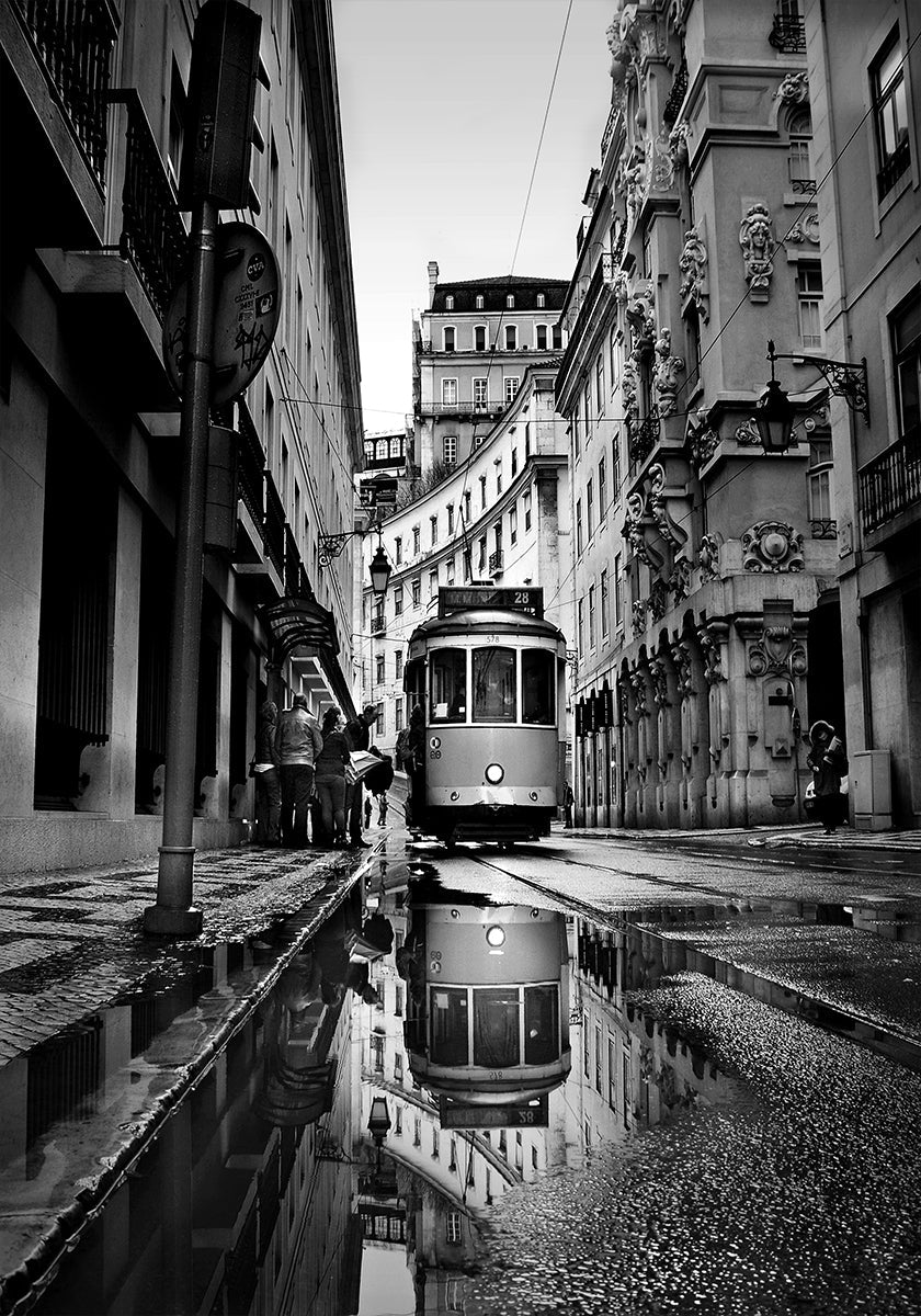 Días de lluvia en Lisboa Póster