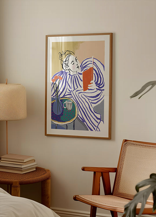 Acogedor rincón de lectura Póster