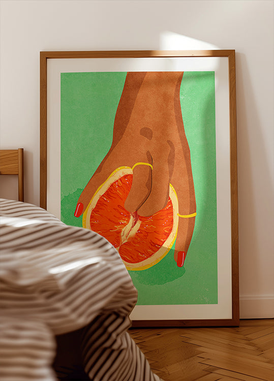 amante de la fruta Póster