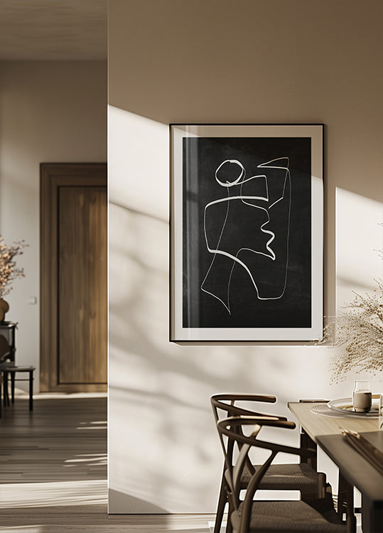 Arte lineal abstracto 6 2 Póster