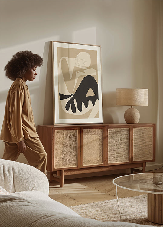 Figura de arte abstracto 3 Póster