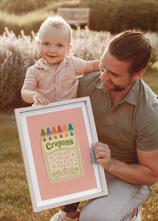 Colorea tus crayones del mundo Póster