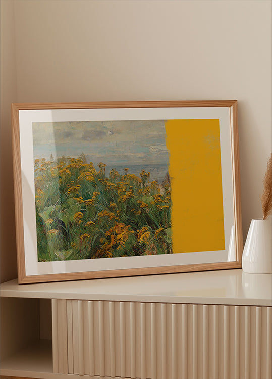 collage de paisaje moderno amarillo