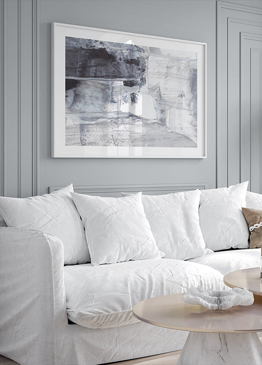 Serenidad monocromática Póster