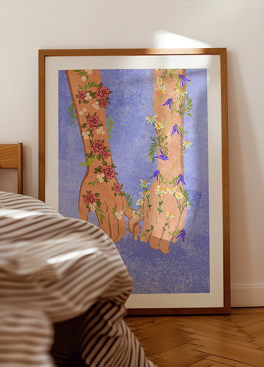 Póster Tomados de la mano