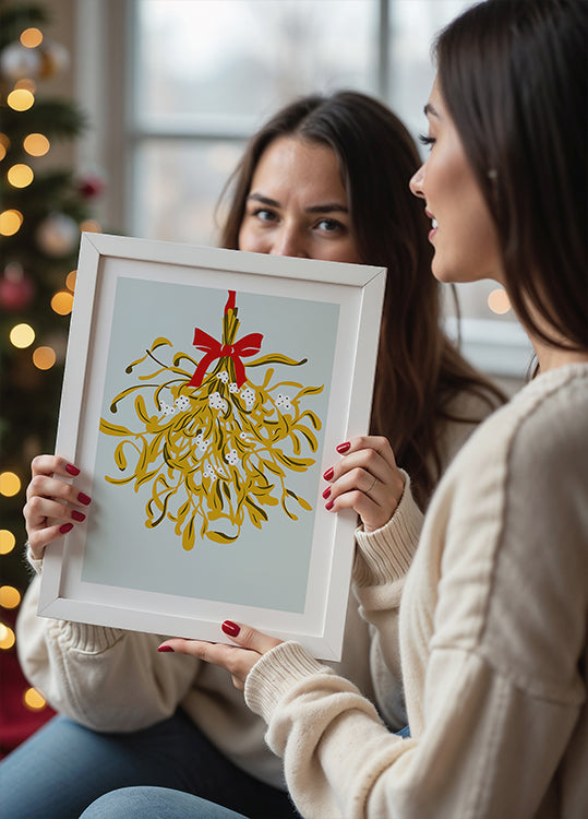 Muérdago para Navidad Póster