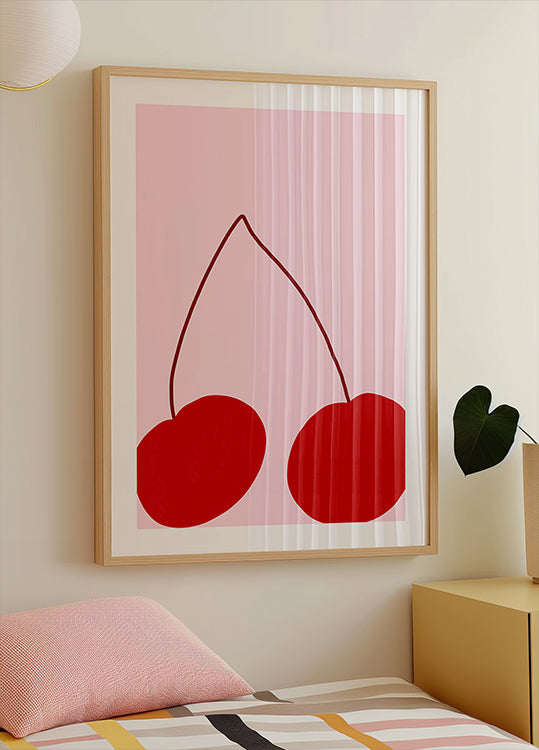 Delicia del dúo de cerezas Póster