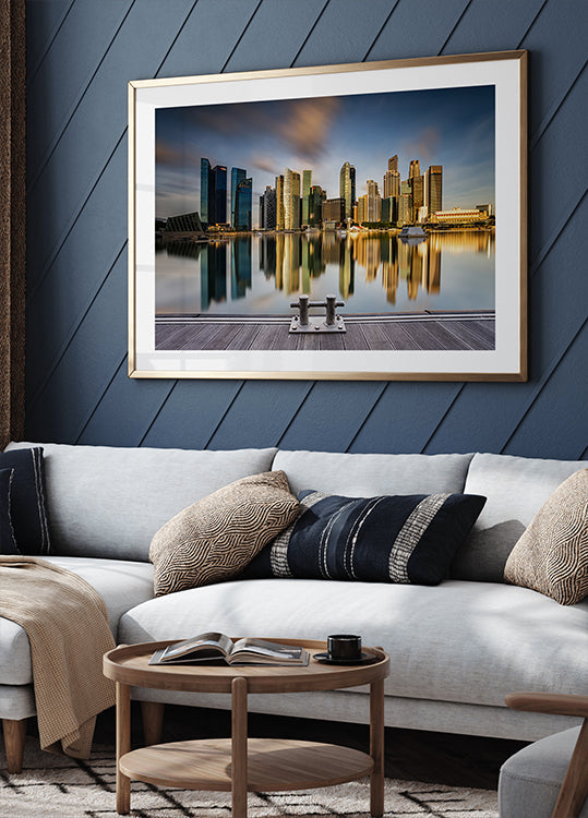 Mañana dorada en Singapur